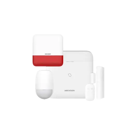 [DS-PWA64-KIT-WB + DS-PS1-E-WB] KIT ALARME AX PRO AVEC SIRÈNE EXTERNE SANS FIL HIKVISION